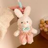 Hanging Bear Plush Pendant Cute Plush Rabbit Key Ring Stylish Plush Doll Keychain  Women