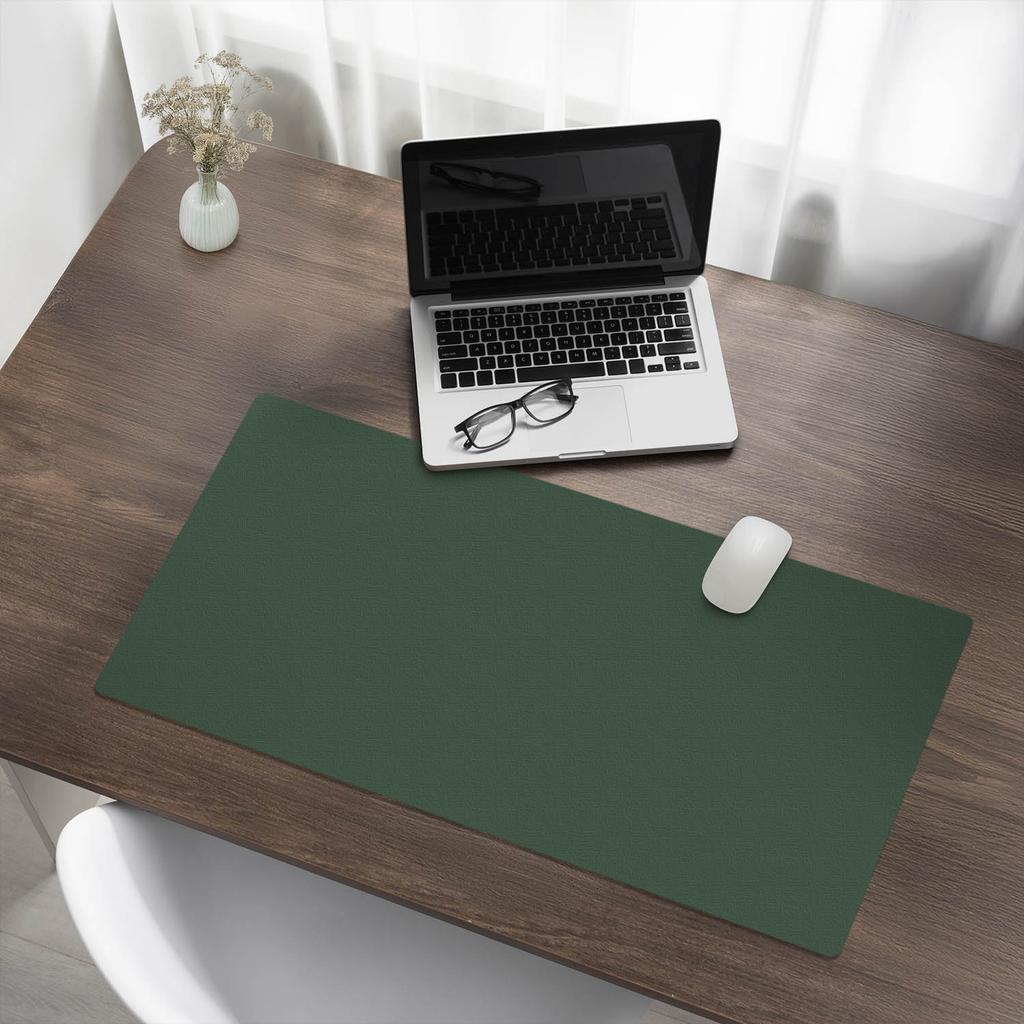 Desk Pad for Graphic Designers and Designers, Dark Green, 90x45 cm