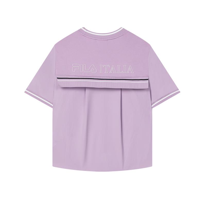 New FILA T Shirts Women's Fragrant Snowball Purple F11W424104FPU