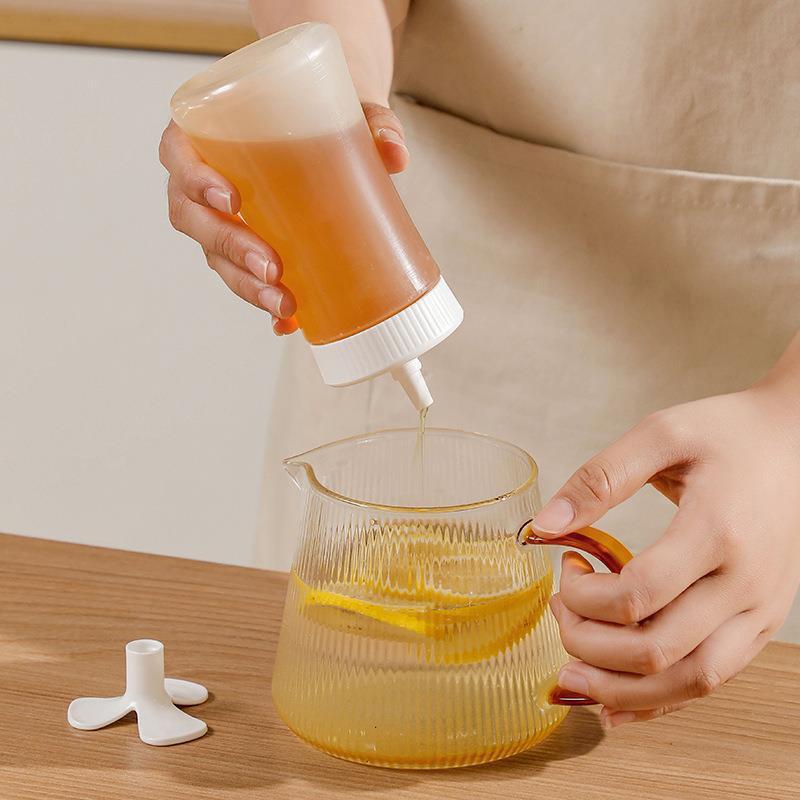 210/350 ml Gewürz-Quetschflasche, umkehrbare Behälter für Honig/Ketchup/Marmelade/Salat, Dressing-Spender, Lunchbox, Quetschgläser