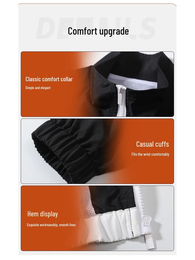 2024 Men's Stand-Up Collar Jacket - Casual Spring/Autumn Outerwear for Young Men