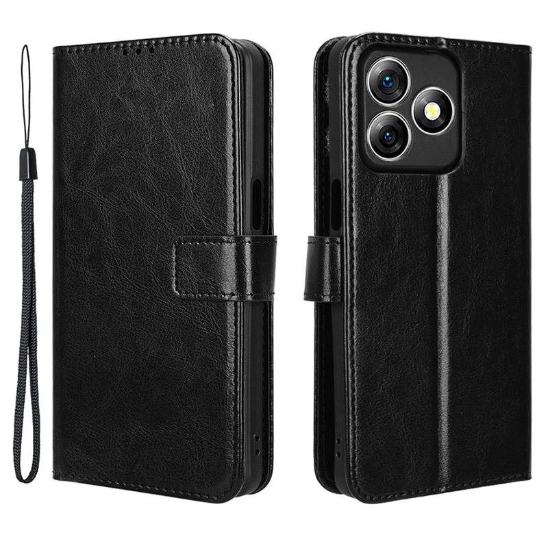 For Ulefone Note 18 Ultra Leather Phone Case Wallet Crazy Horse Texture