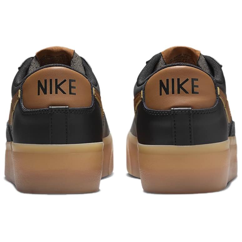 Nike Blazer Low Platform Classic Comfortable Slip Resistant Durable Low Top Skate Shoes Women sneaker Black DJ0292-003