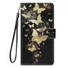 New Case Compatible With Samsung Galaxy Xcover 5 Cover Card Slots Creative Golden Butterfly Pattern Wallet Case Coque