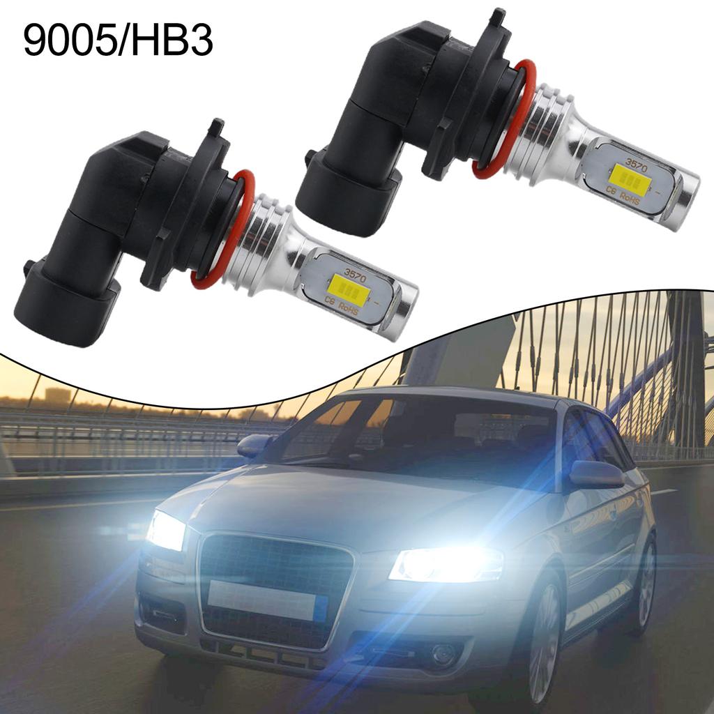 For RAV4 2016 2017 2018 - 9012 LED Headlight Bulbs 6000K White Hi-Lo Beam Home DIY Repair Replacement Vehicle Accessories