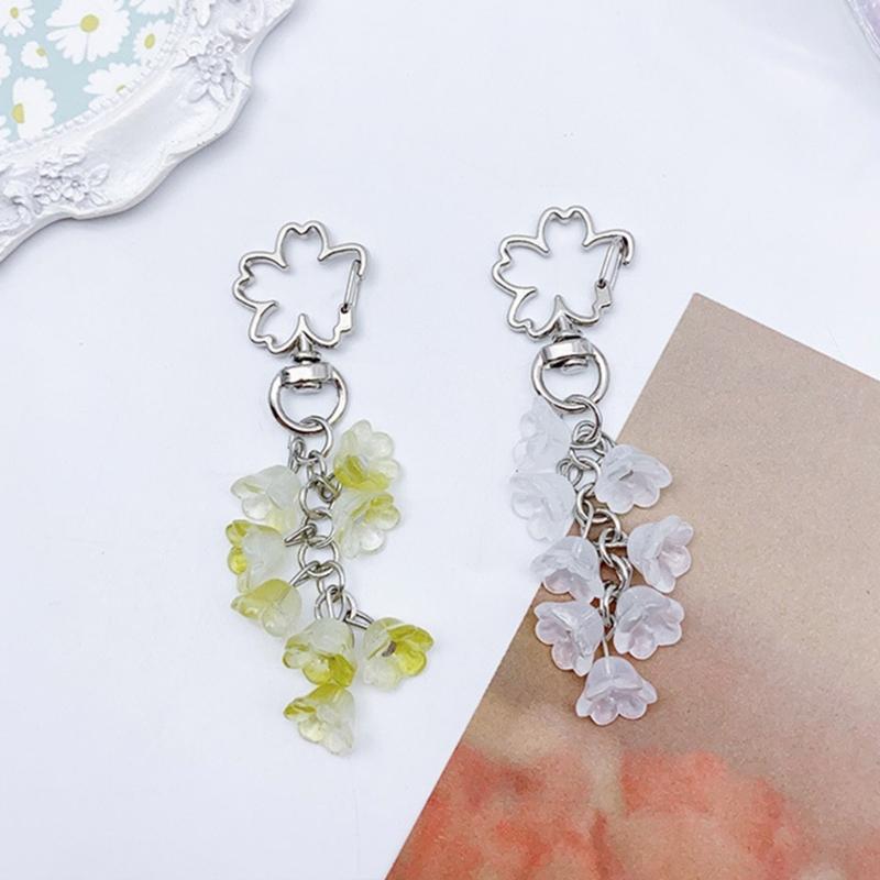 Bunter Blumenanhänger Schlüsselanhänger Blumenanhänger Schlüsselanhänger für Handys Taschen