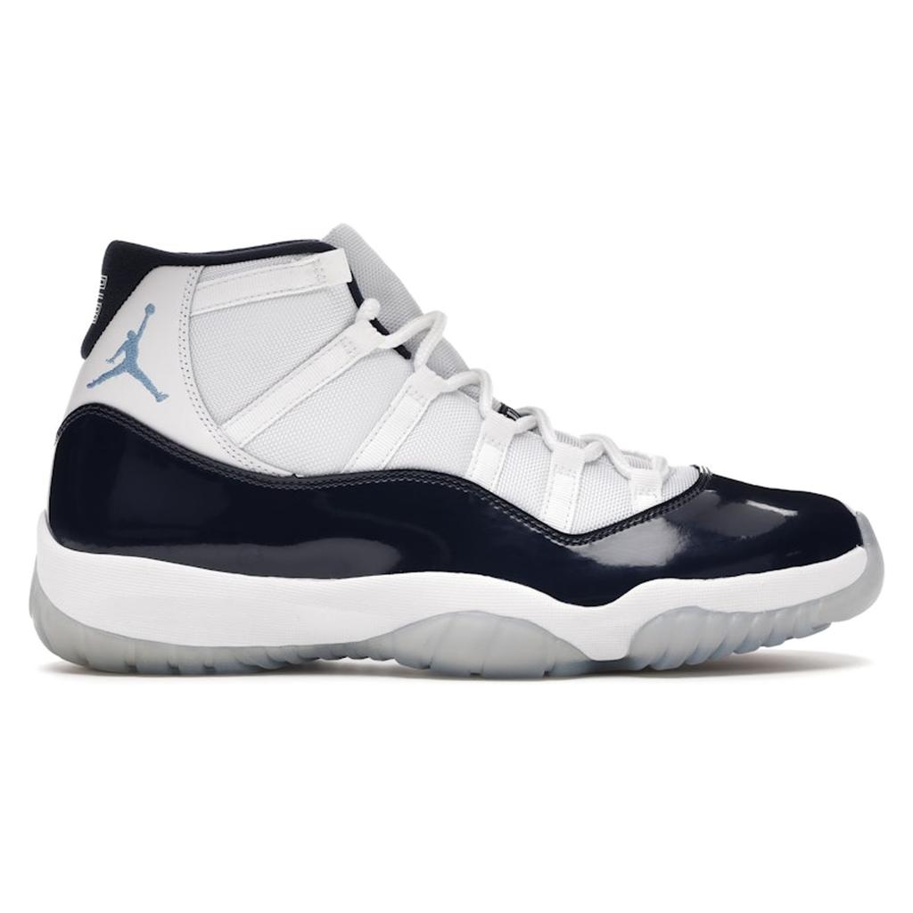 Air Jordan 11 Retro Win Like 82 Men Sneakers White Midnight-Navy-University-Blue 378037-123