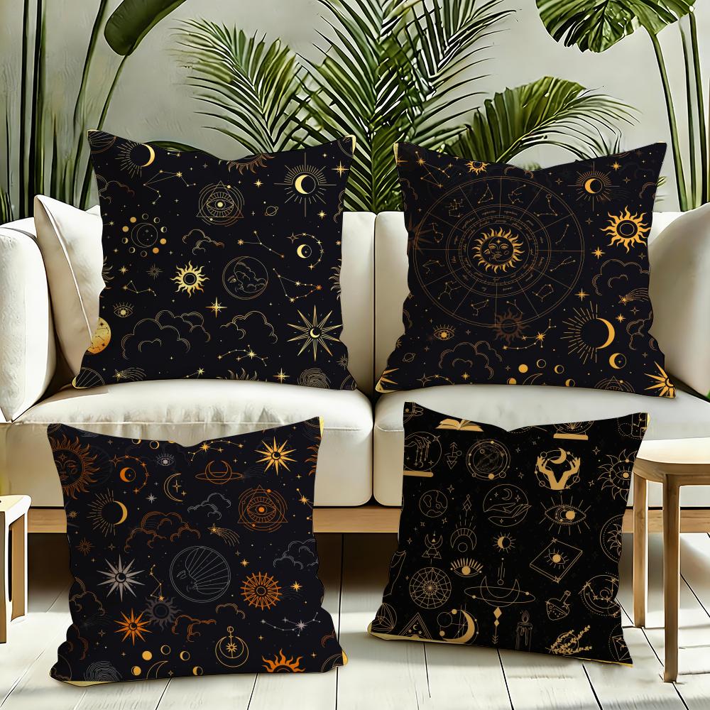 Eid alFitr Cushion Cover Reversible Plush Pillow Cover Soft Fluffy Home Decor for Sofa Bedroom