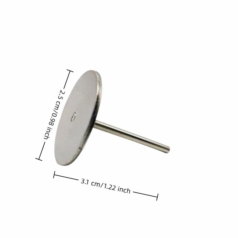 50Pcs Replaceable Self-Adhesive Nail Art Sanding Polish Paper Discs With Metal Nail Bearing For Manicure And Pedicure Repair
