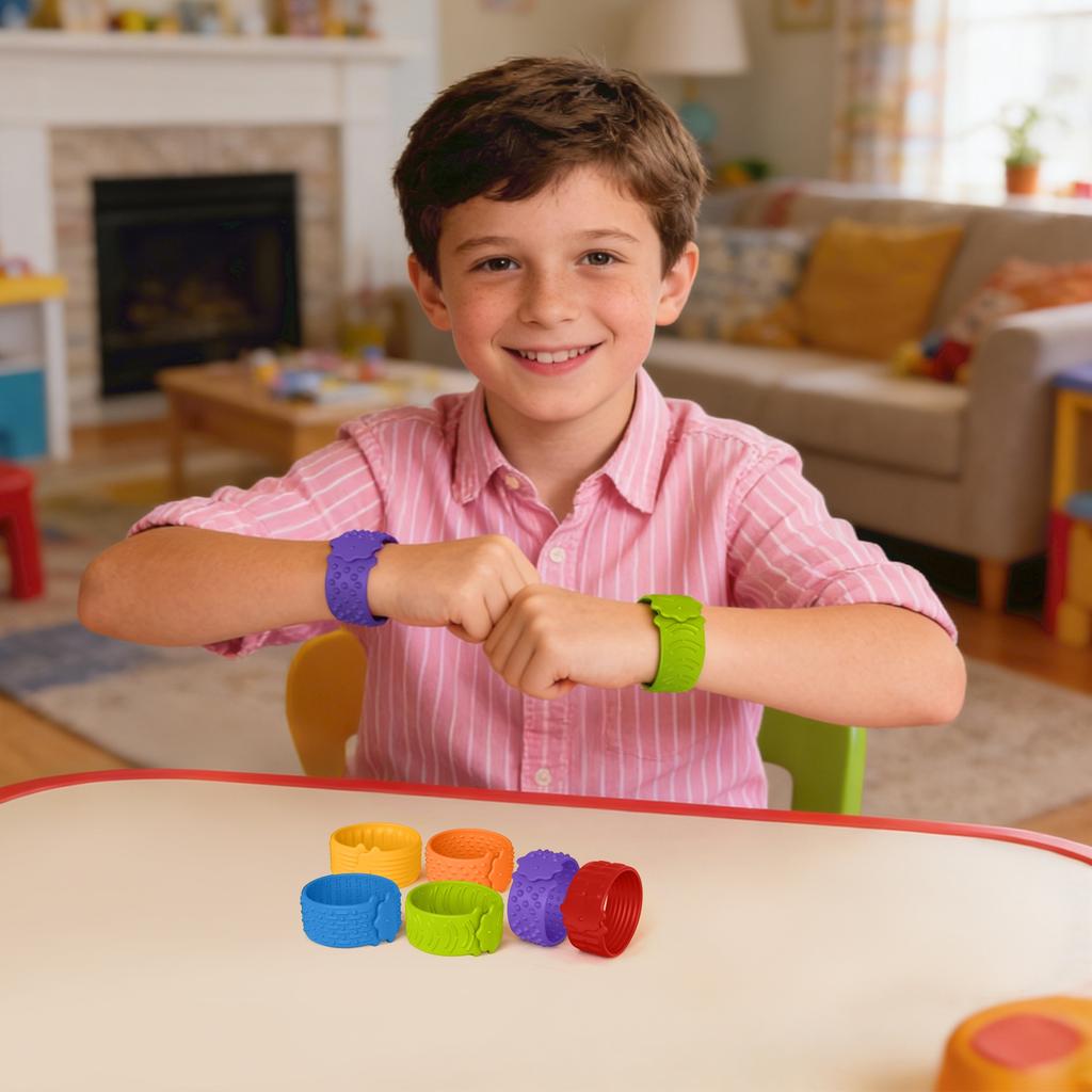 Children'S Educational Sensory Toys: Silicone Wristband, Sensory, Stress-Relieving Toy