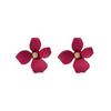 925 Silver Daisy Flower Earrings - Fresh, Colorful Candy Paint Petals