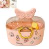 Children Cartoon Hair Accessories Box Dustproof Divided Large Capacity Hairpin   with Lid for Kids