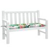 VidaXL Coussin de banc de jardin carreaux multicolore 120x50x7cm tissu 361597