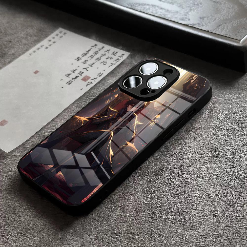 

Чехол для телефона Code Geass для iPhone 16 Pro Max 15 Plus 14 Pro 12 11 13 Mini X XR XS Max 8 7 Plus SE Стеклянная крышка iPhone12 Pro