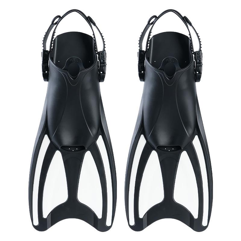 Swimming diving fins, free-diving, breaststroke, silicone non-slip adult and children s professional diving training fins S/M белый