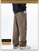 Men's American Retro Outdoor Mountain Pocket Zipper Wide-Leg Sweatpants