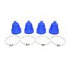 4 Pcs Blue Universal Cv Boot Constant-Velocity Dust Cover Joint Boot Drive Shaft