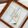 9999 24K real gold store same style women's gold necklace sweet bow collarbone chain sexy beautiful jewelry