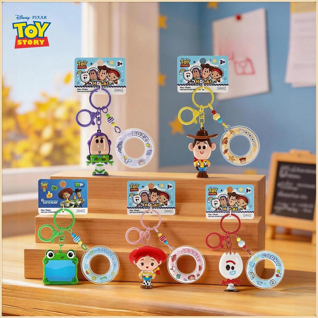 2026 New! 5 Woody Lilypad Forky with Swim Ring Cute Keychain Buzz Bag Charm Lovely Pendant Mini Gift Cartoon Toy