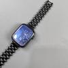 Apple Integrated Strap for Foreign Trade Apple Apple Mountain Pattern Armor Diamond Strap Metal Steel Strap 42mm-46mm