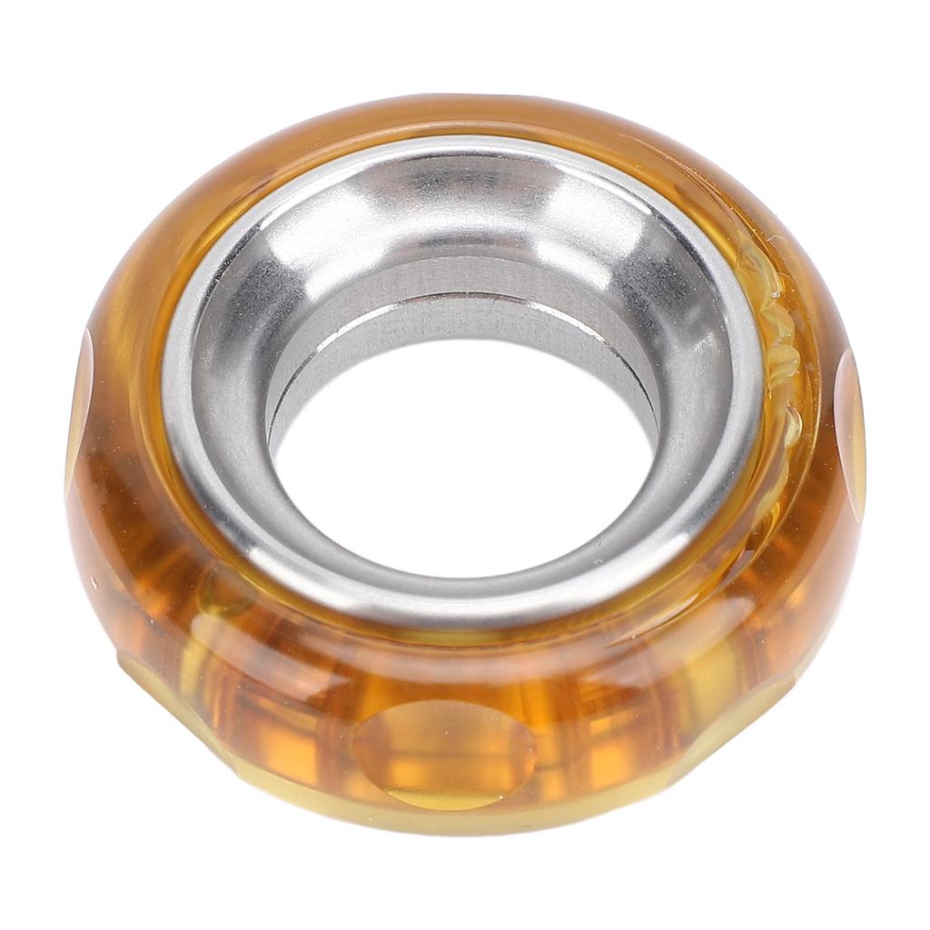 Fingertip Ring Toy Stainless Steel Fingertip Anxiety Ring Handheld Fingertip Toy for Office Amber