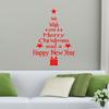 Removable Merry Christmas Tree Wall Stickers Art Vinyl Decal Home Window Decoration