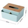 Multifunctional Tissue Box Cover Holder Desk Organizer Rectangle Bedside Decorative for
