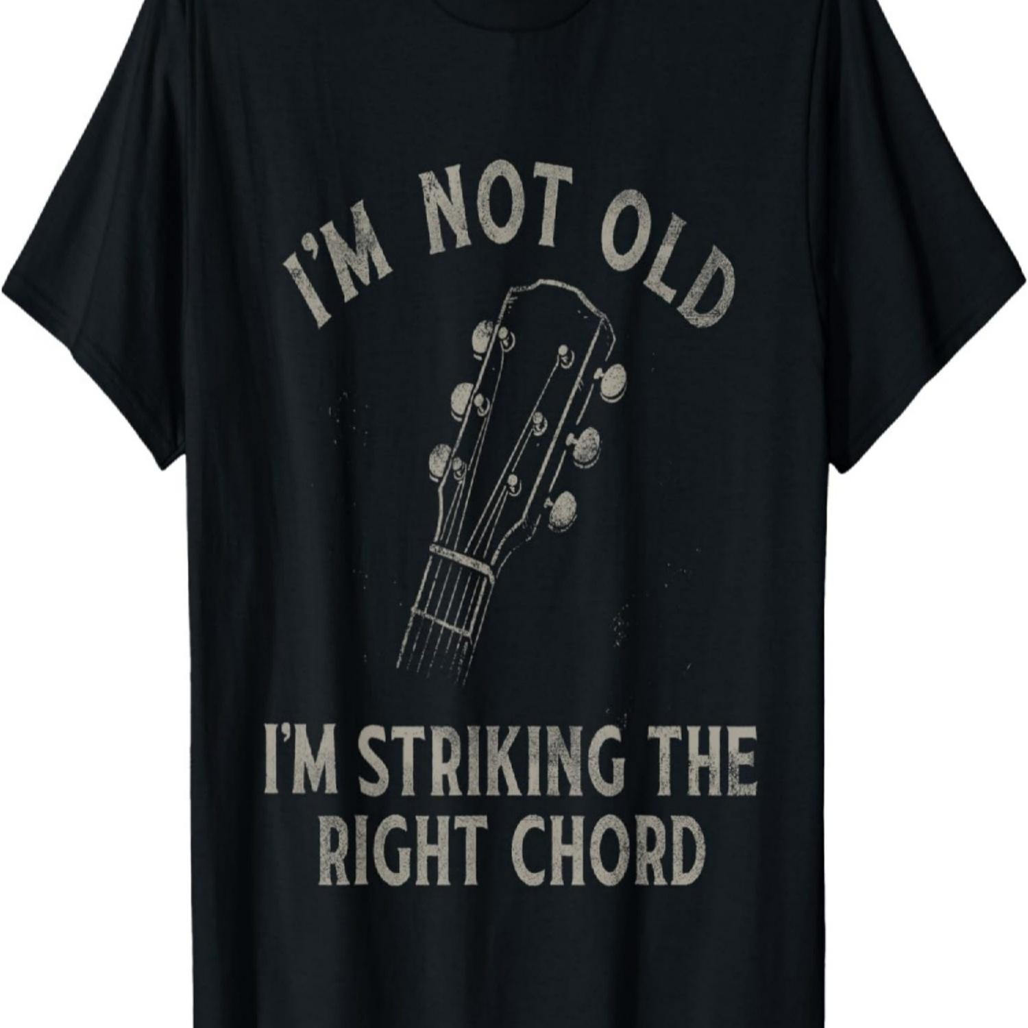 

Funny Guitar I m Not Old I m Striking The Right Chord T-Shirt S чёрный