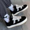 Fashion Black Men Casual Sneakers Designer Man Vulcanized Shoes Sneakers Synthetic Leather Spring Autumn Lace Up Ladies Flats Shoes Man