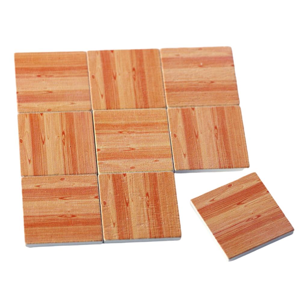 Handmade 1:6 1:12 Mini Dollhouse Floor Sticker Floor Tiles Kitchen Bathroom DIY Decoration Children Toys Birthday Gifts