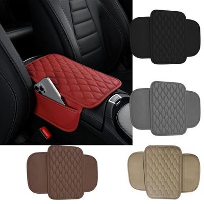 Bil Mittkonsol Kudde Bil Armstöd Kudde med Sidofickor Bil Armstöd Box Kudde för SUV Lastbil Fordon Bil Interiör