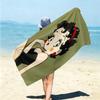1Pc Betty Boop Dress Beach Towel Microfiber Beach Towel Thin Absorbent For Beach Swimming Yoga Bath Sports 09176