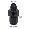Universal Fuel Pressure Gauge Liquid 0-100Psi Oil Press Gauge 1/8" NPT With An 6 Fuel Pressure Take Off Fitting 6An Adapter