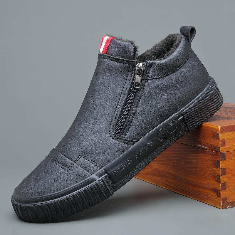 

Мода Мода Низкие Мужские снежные зимние кроссовки слипоны Мужская Повседневная Обувь Зимняя Уличная Водонепроницаемая Теплая Обувь Нескользящая Резина 44