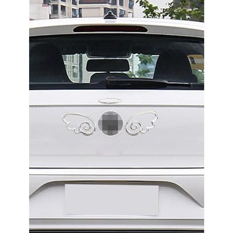 

1pc Cartoon Graphic Car Sticker one-size серебряный