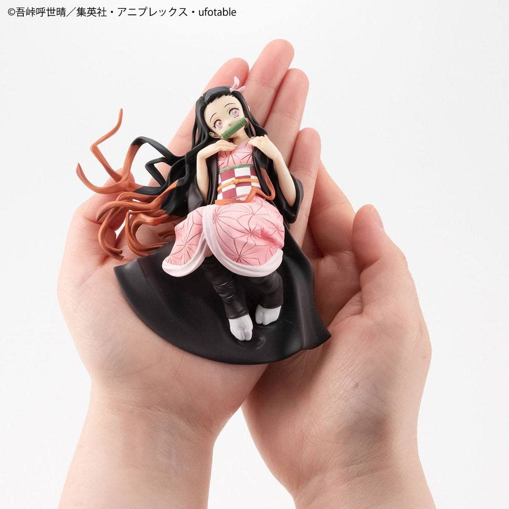 MegaHouse G.E.M. Series Demon Slayer: Kimetsu No Yaiba Palm-Sized Nezuko-chan One More, Approximately 120mm PVC Pre-painted Complete Figure MH83027