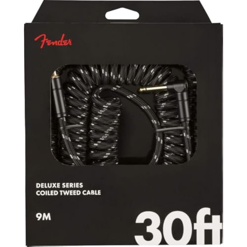 Fender Shield Deluxe Витой Кабель, 30 , Черный Твид