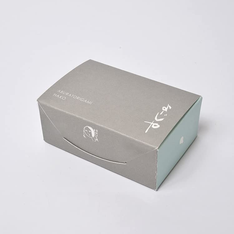 [A gentle touch of skincare in just one second] Kyoto's long-established Yojiya oil blotting paper, made in Japan, special Japanese paper, HAKO (gray)