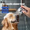 Nástavec sprchové hlavice pro psa Vysokotlaká ruční sprchová hlavice s masážním kartáčem Potřeby pro sprchování domácích mazlíčků pro koupání psů
