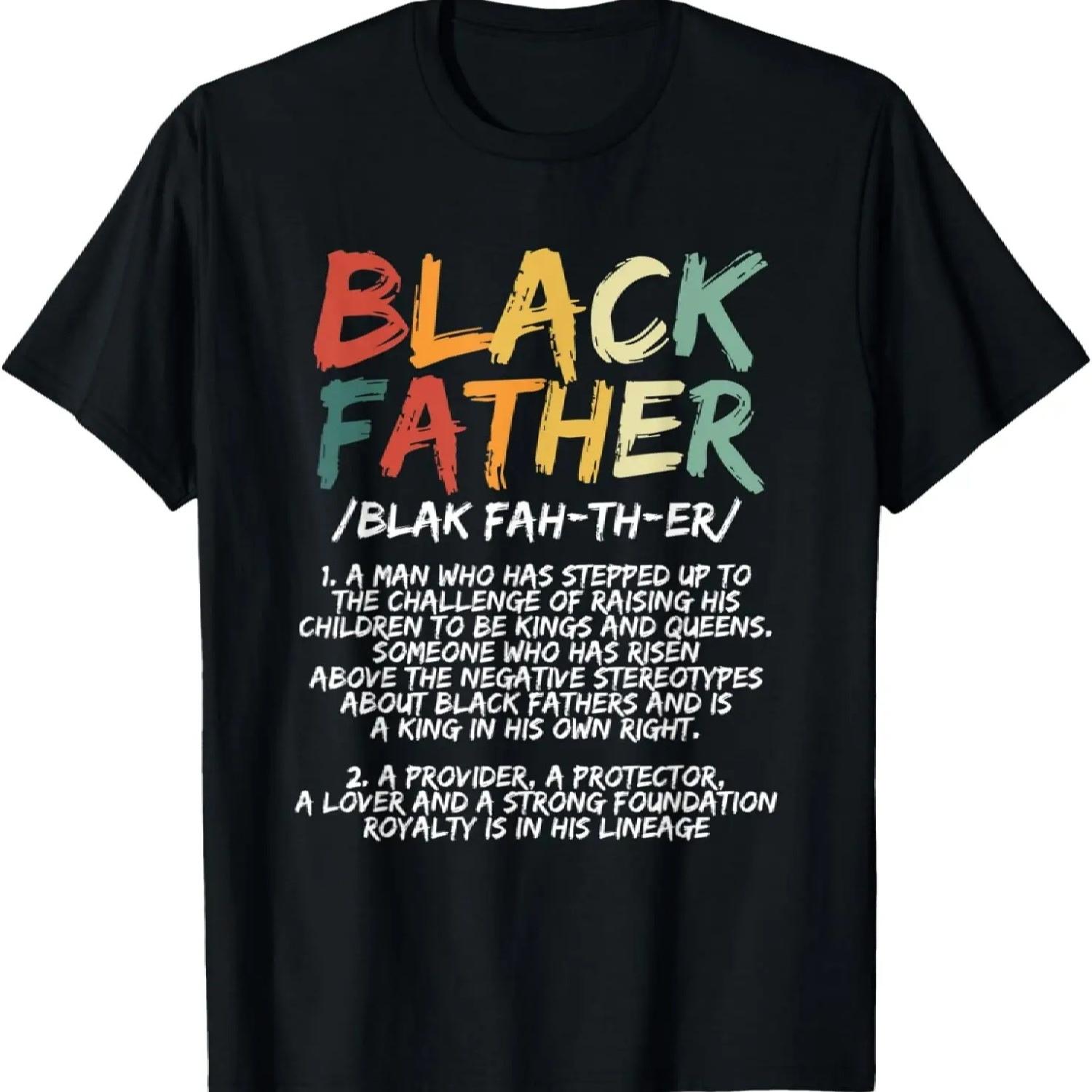 Black Father Definition Proud African American Black Family T-Shirt XXXXXL чёрный