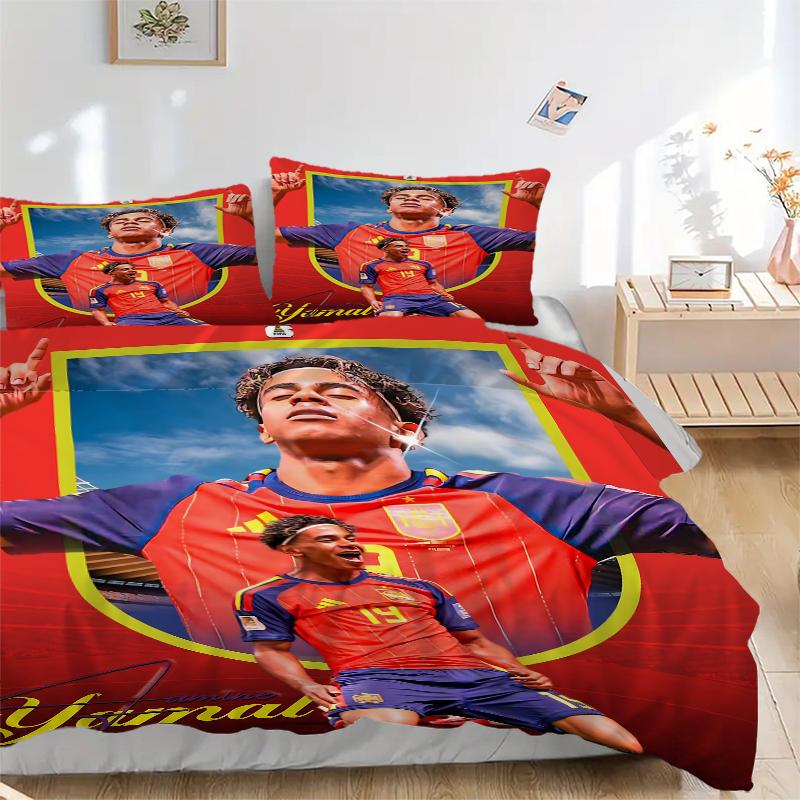 3Pcs Yovel'S Soccer Triumph Bedding Sets For All Sizes New 3D Printed Bed Cover Comforter Duvet Cover Pillowcase Bedroom Decoration