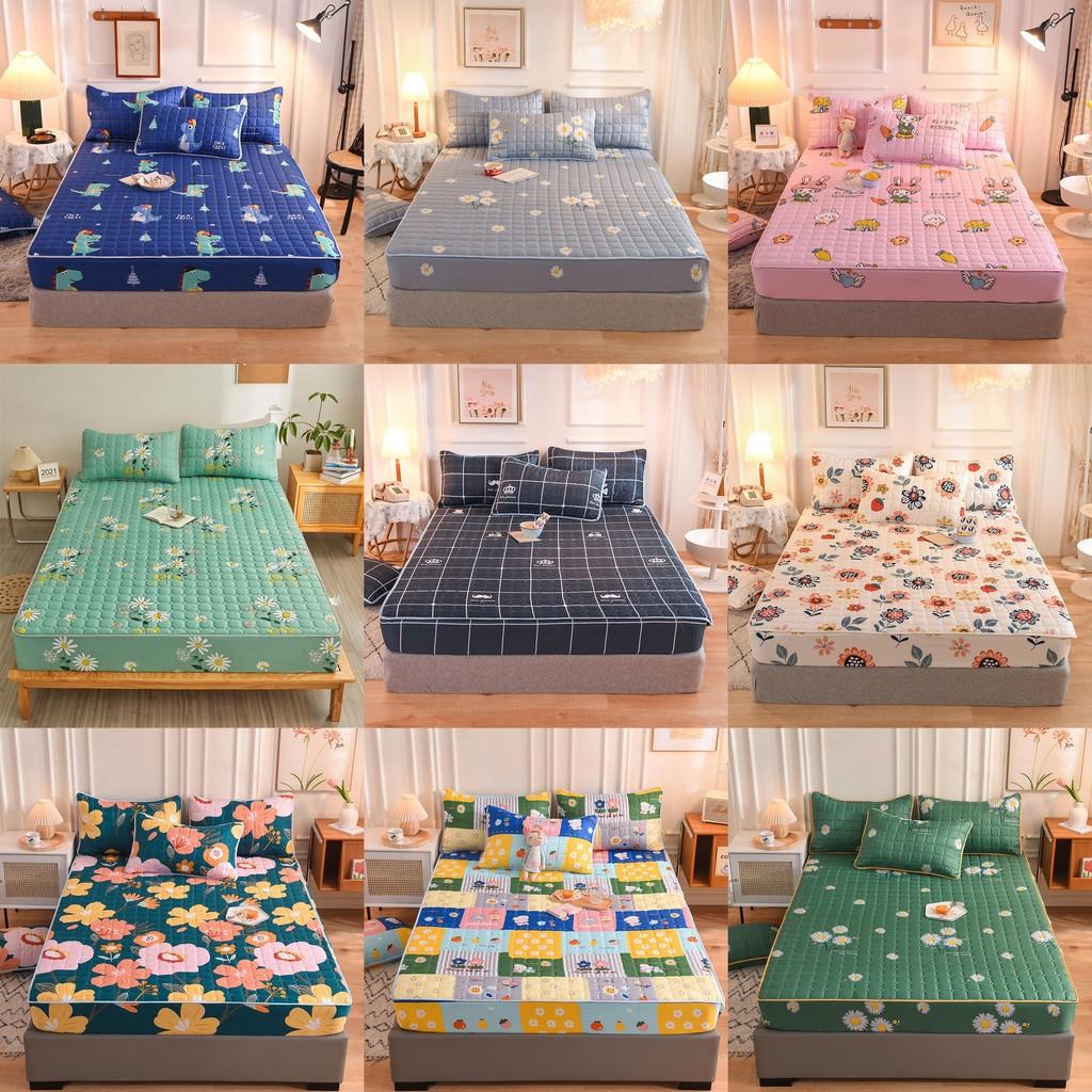 Moderne, vereinfachte Bettdecke mit Baumwollfüllung und rutschfesten Rändern für das Bett