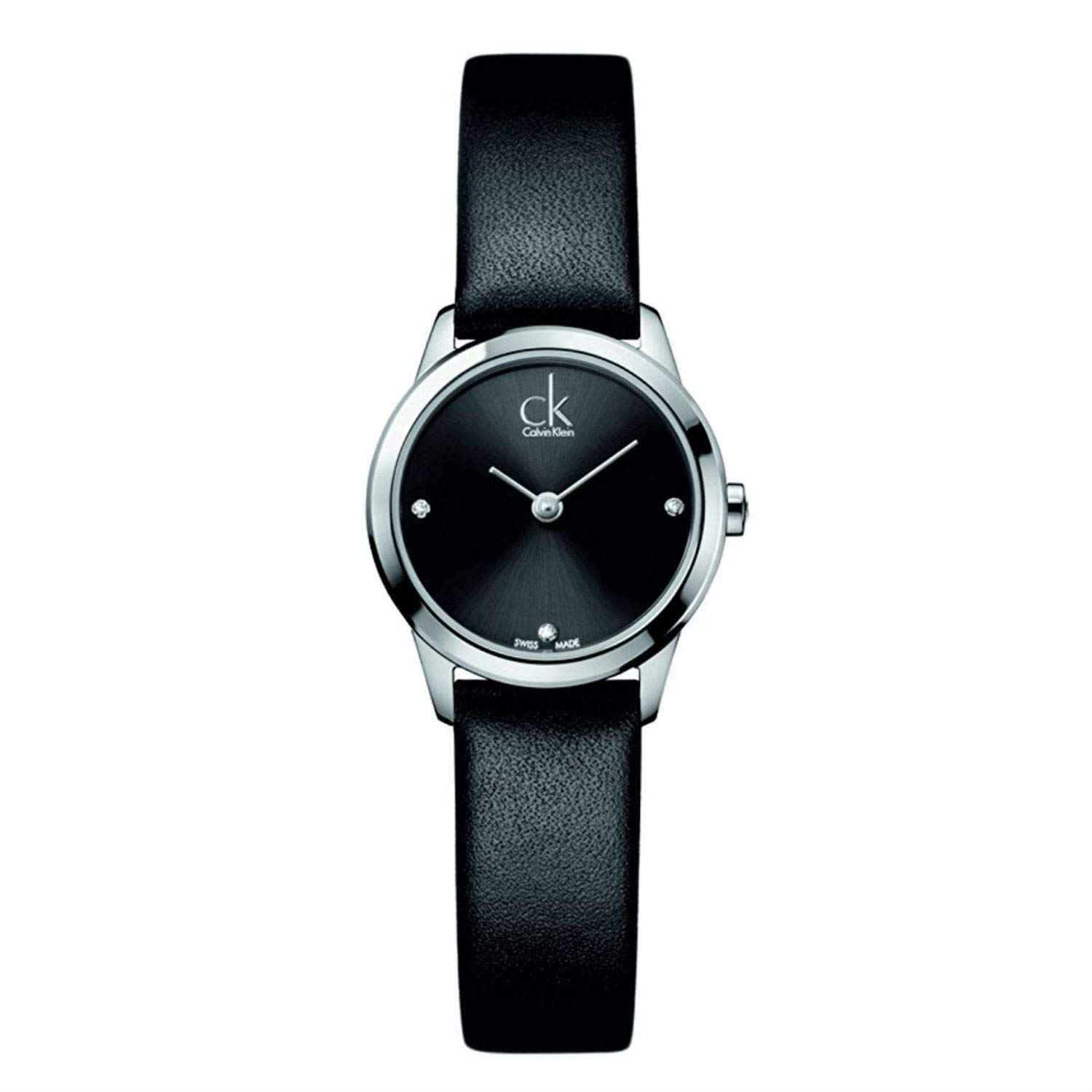 

Calvin Klein CK Minimal Leather Watch Black Women s Women s -