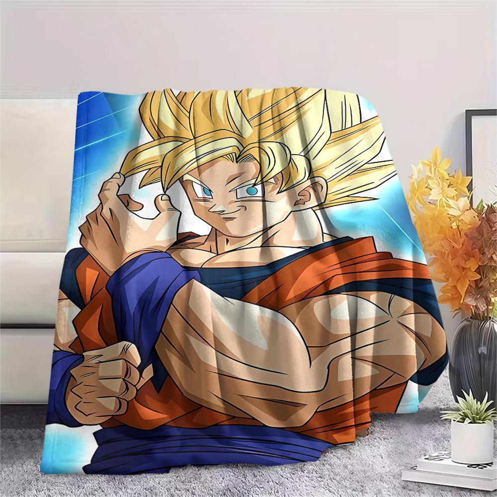 Dragon Ball characters Print Flannel Blanket,High quality Comfortable for All Seasons,Home Decor,Warmth and Comfort,Perfect for Christmas Gifts