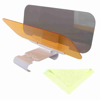 2 In 1 Car Transparent Anti Glare Glass Car Sun Visor Extender for Day & Night Driving