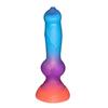 Glow-in-The-Dark Realistic Canine Dildo - Animal Shape Fantasy Toy for Women, Liquid Silicone Adult Sex Toy, Extra Soft Penis Stimulator