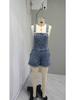 Salopette Corta in Denim da Donna Americano-Europea con Tasche - Vestibilità Slim, Trendy e Cool - Estate 2025