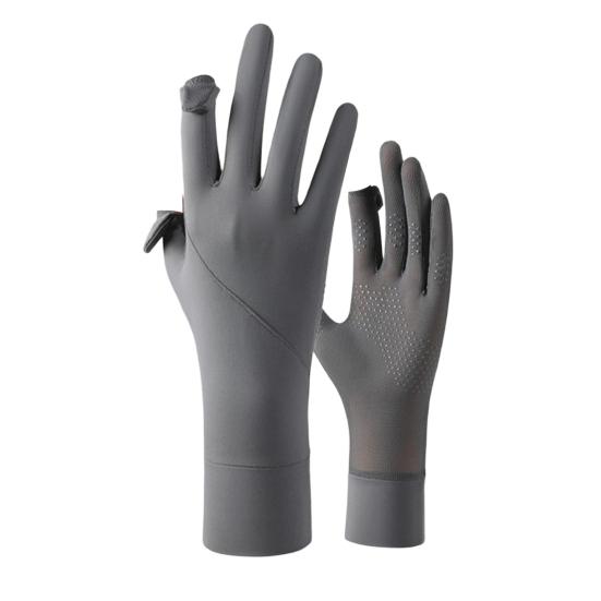 UV Protection Cooling Gloves Summer Cycling Gloves with Anti-Slip Plams