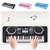 37 Keys Learning Music Piano Keyboard Toy Pink Kids Electronic Piano Toy Safety   Girls
