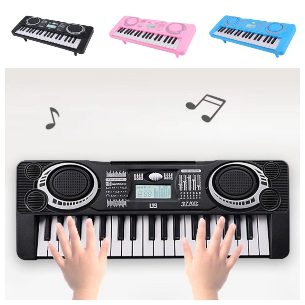 37 kláves Učení Hudby Klavírní Klávesnice Hračka Růžová Dětské Elektronické Piano Hračka Bezpečnost Dívky